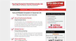Desktop Screenshot of dumpsterrentalsavannahga.org